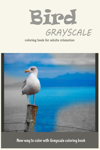 Bird Grayscale Coloring Book for Adults Relaxation