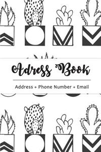 Address Book: Cactus Design - The Best Solution for You to Organize Addresses with Birthday Record (Vol 2)