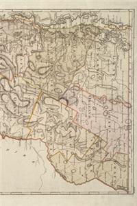 Vermont Vintage Map Field Journal Notebook, 50 pages/25 sheets, 4x6
