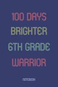 100 Days Brighter 6th Grade Warrior