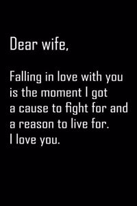 Dear Wife, falling i love with you