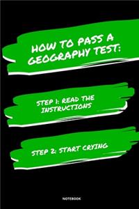 Notebook How to Pass a Geography Test