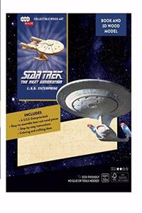 IncrediBuilds: Star Trek The Next Generation: U.S.S. Enterprise Book and 3D Wood Model