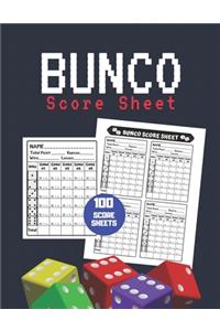 Bunco Score Sheet