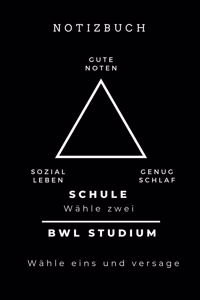 Notizbuch Gute Noten Sozialleben Genug Schlaf Schule Wähle Zwei