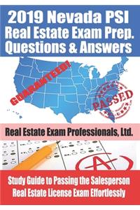 2019 Nevada PSI Real Estate Exam Prep Questions and Answers