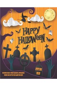 Happy Halloween, Activity Book For Kids