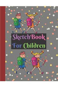 Sketchbook for Kids: Large Cute 160 Pages Kids Holding Hands Going to School Design for Kids Teens Boys Girls . Perfect Gifts For Kids