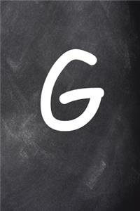 2020 Weekly Planner Monogram G Personalized G Chalkboard 134 Pages