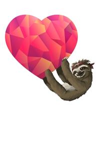 Sloth Hanging On Heart