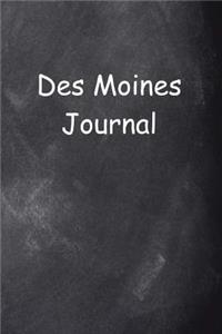 Des Moines Journal Chalkboard Design