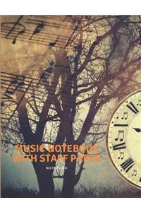 Music Notebook with Staff Paper