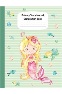 Mermaid Kaia Primary Story Journal Composition Book