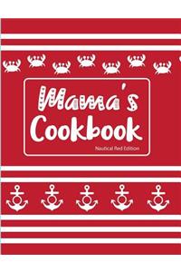 Mama's Cookbook Nautical Red Edition