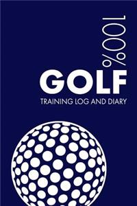 Golf Training Log and Diary