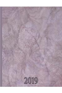 Flowers and Lace Crumpled Paper