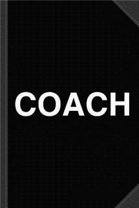 Coach Journal Notebook