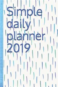 Simple Daily Planner 2019