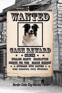 Border Collie Dog Wanted Poster