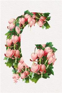 Floral Initials Dot Grid Journal - G