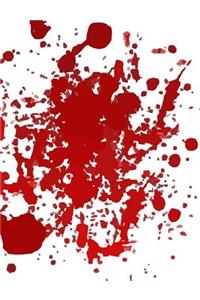 Blood Splatter Graph Paper Composition Notebook