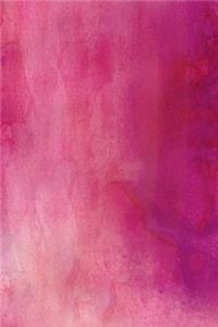 Watercolor Pinks - Blank Notebook