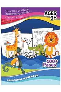 Alphabet Tracing Book Preschool Workbook (A-Zanimal Coloring, Trace Letter)