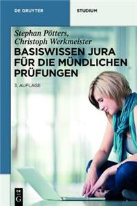 Basiswissen Jura Fur Die Mundlichen Prufungen