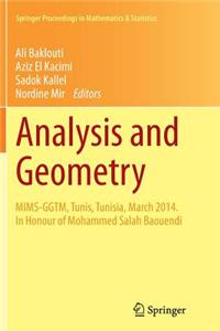 Analysis and Geometry