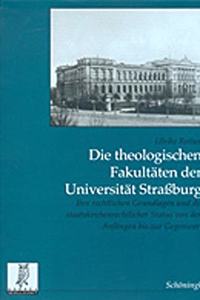 Theologischen Fakultäten Der Universität Strassburg