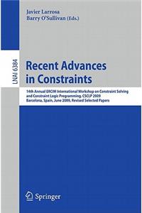 Recent Advances in Constraints