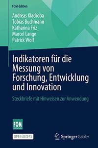 Indikatoren Für Die Messung Von Forschung, Entwicklung Und Innovation