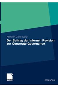 Beitrag Der Internen Revision Zur Corporate Governance