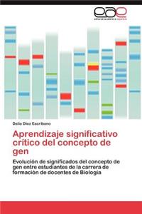 Aprendizaje significativo crítico del concepto de gen