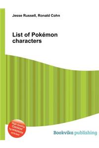 List of Pokemon Characters