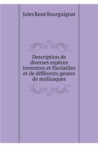 Description de Diverses Espèces Terrestres Et Fluviatiles Et de Différents Genres de Mollusques