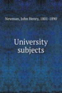University subjects