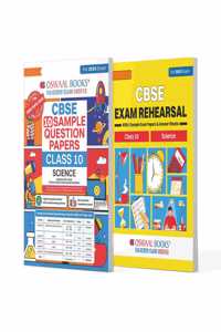 Oswaal CBSE Sample Question Papers & Exam Rehearsal Class 10 Science (Set of 2 Books) For 2025 Board Exam