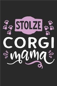 Stolze Corgi Mama