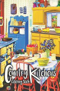 Country Kitchens Coloring Book