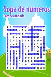 Sopa de numeros para secundaria