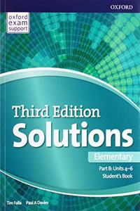 Solutions: Elementary: Student's Book B Units 4-6