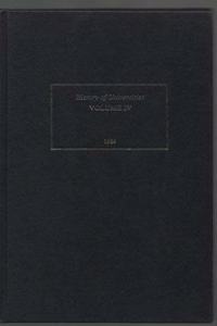 History of Universities: Volume IV: 1984