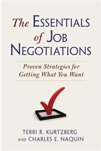 The Essentials of Job Negotiations