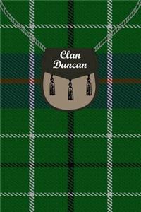 Clan Duncan Tartan Journal/Notebook