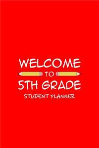Welcome To 5th Grade Student Planner