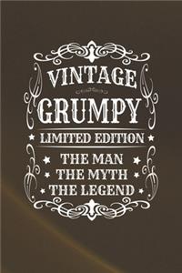 Vintage Grumpy Limited Edition The Man Myth The Legend