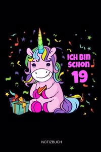 Ich Bin Schon 19 Notizbuch