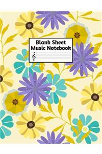Blank Sheet Music Notebook