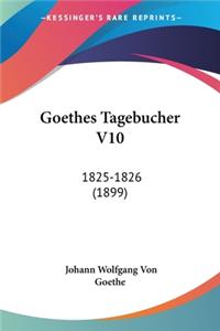 Goethes Tagebucher V10